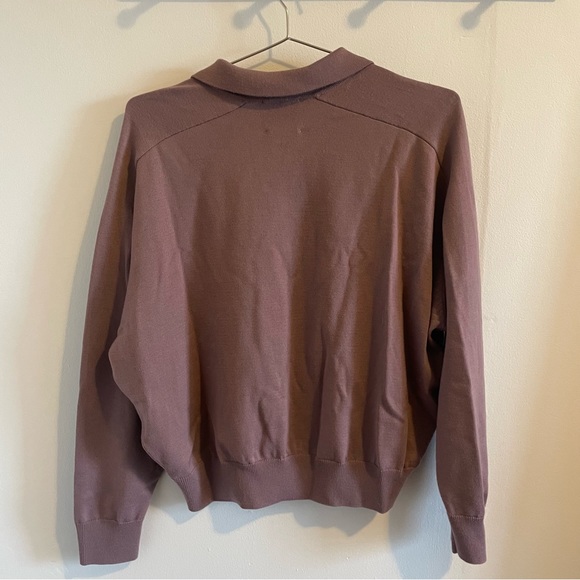 Demy by Demylee long sleeve polo merino NWOT - Picture 2 of 3